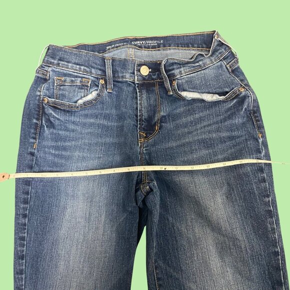 Old Navy Curvy Profile Bootcut Jeans Women’s Size 4 Long Mid-Rise Stretch Denim - Picture 6 of 9